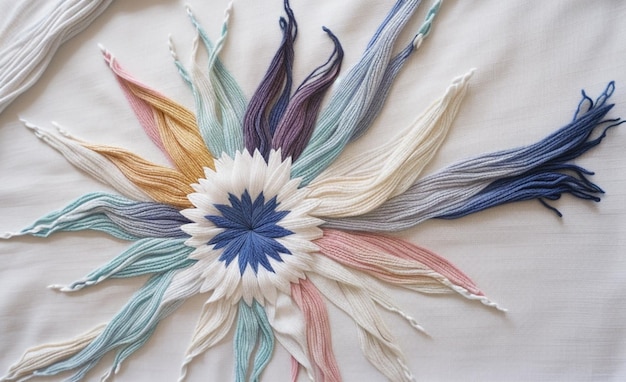 detal haftu na tkaninie